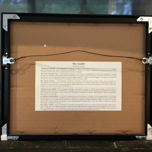 Framed Artwork “The Saddle ” by Roy Henry Vickers - Picture 3 of 4